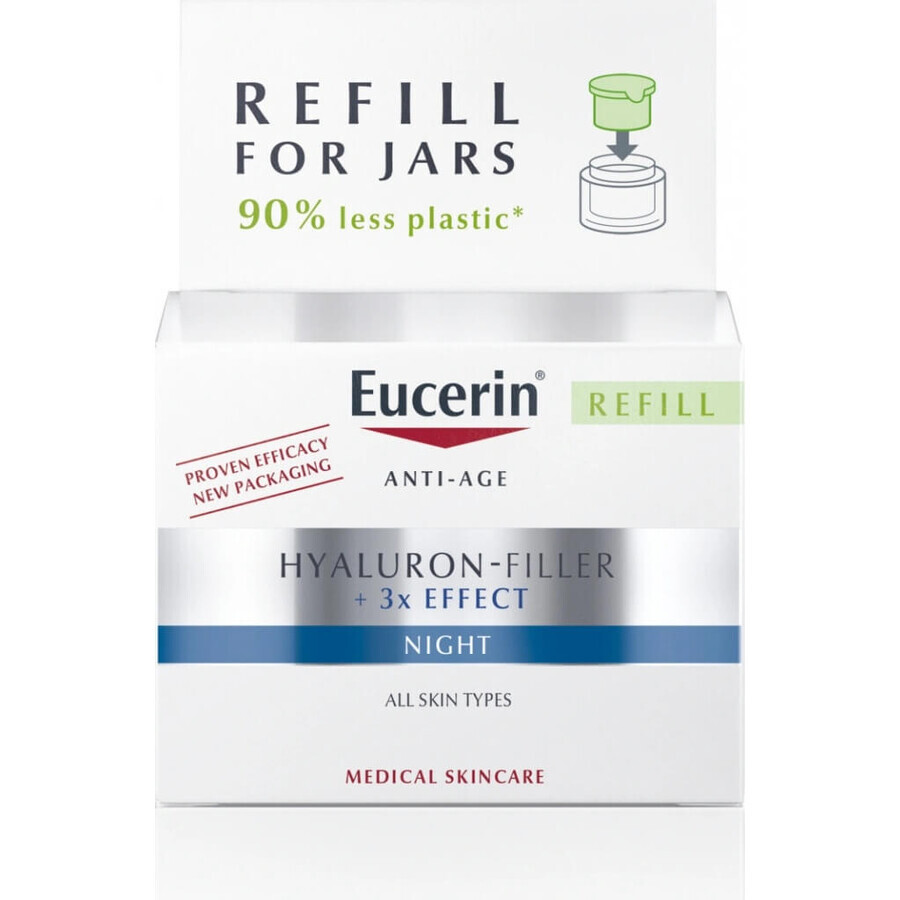 Eucerin HYALURON-FILLER+3xEFFECT Nachtcrème REFILL 1×50 ml