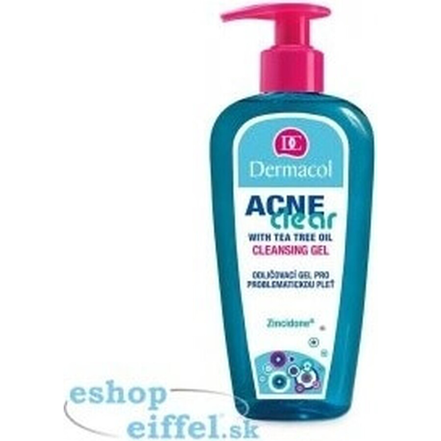 DERMACOL ACNECLEAR Reinigungsgel 1×200 ml, Reinigungsgel