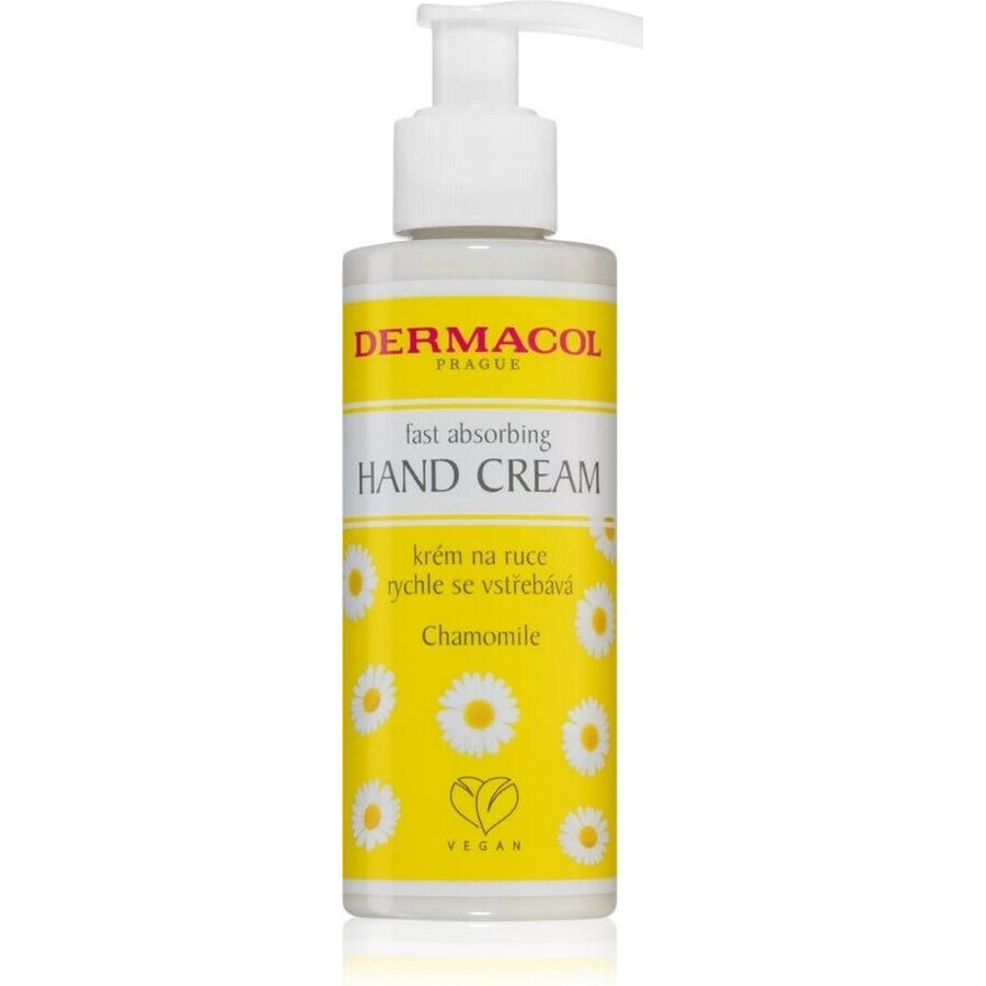 Dermacol Crema mani a rapido assorbimento alla camomilla 1×150 ml, crema mani