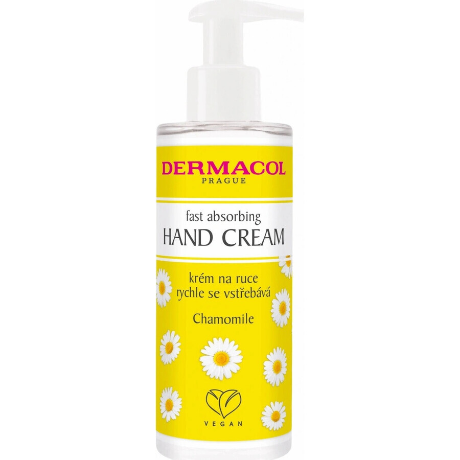 Dermacol Crema mani a rapido assorbimento alla camomilla 1×150 ml, crema mani