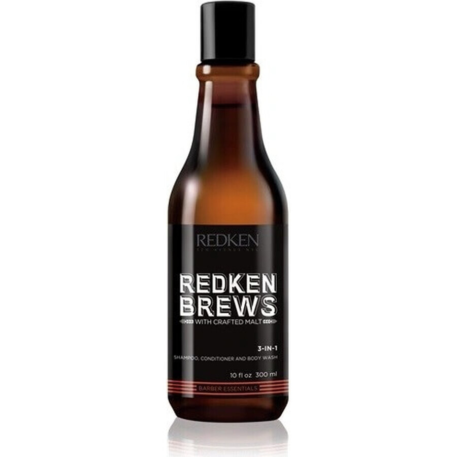 Redken Brews 3 in 1 Shampoo Brews 1×300 ml, shampoo