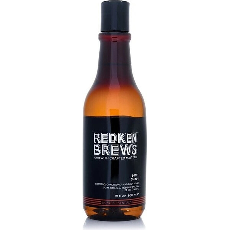 Redken Brews 3 in 1 Shampoo Brews 1×300 ml, shampoo