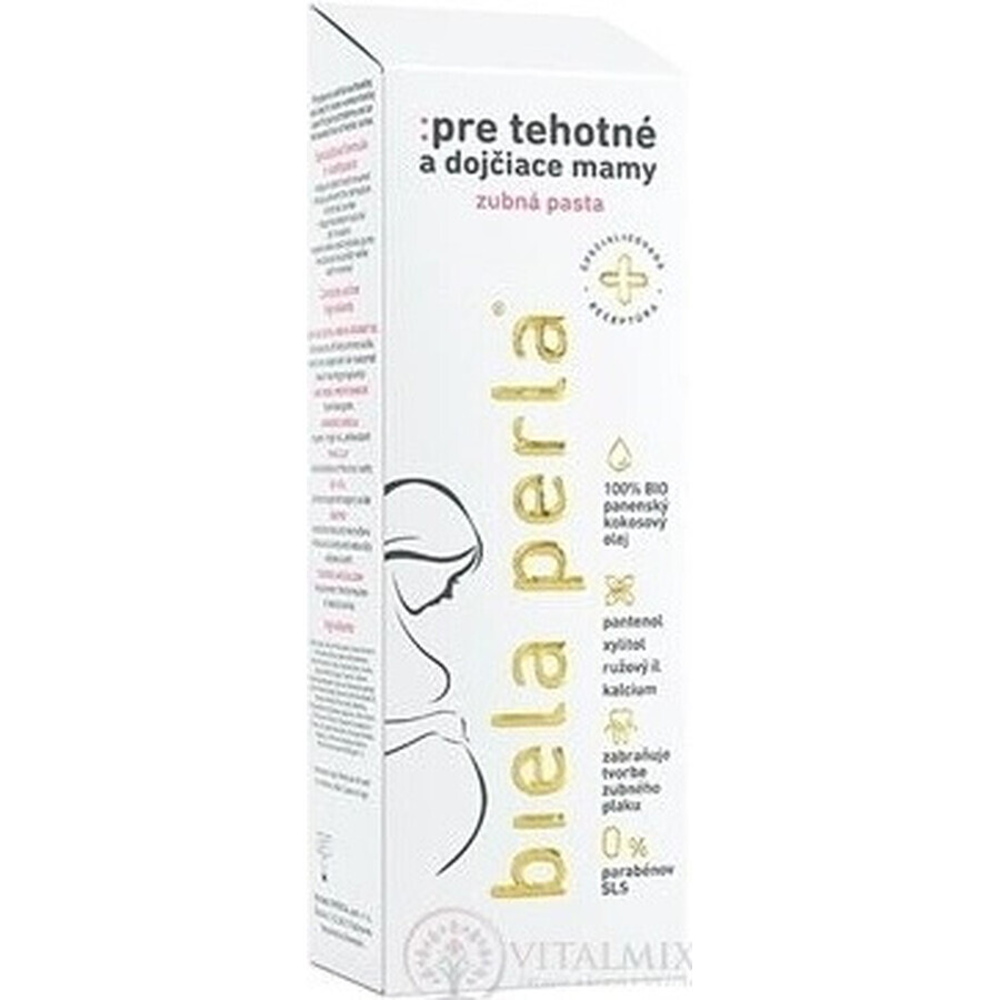 White pearl - pentru mamele însărcinate și care alăptează, pastă de dinți 1×75 ml, pastă de dinți