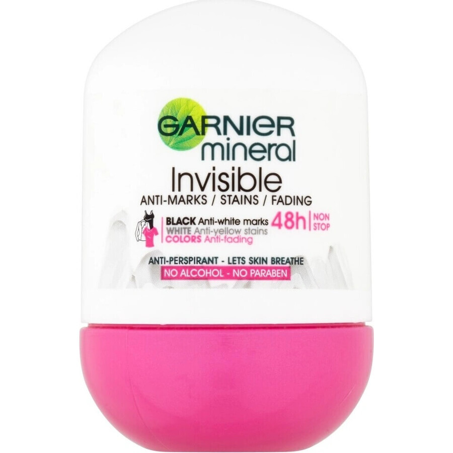 Garnier Invisible 48h 1×50 ml, anti-perspirant pearl against stains