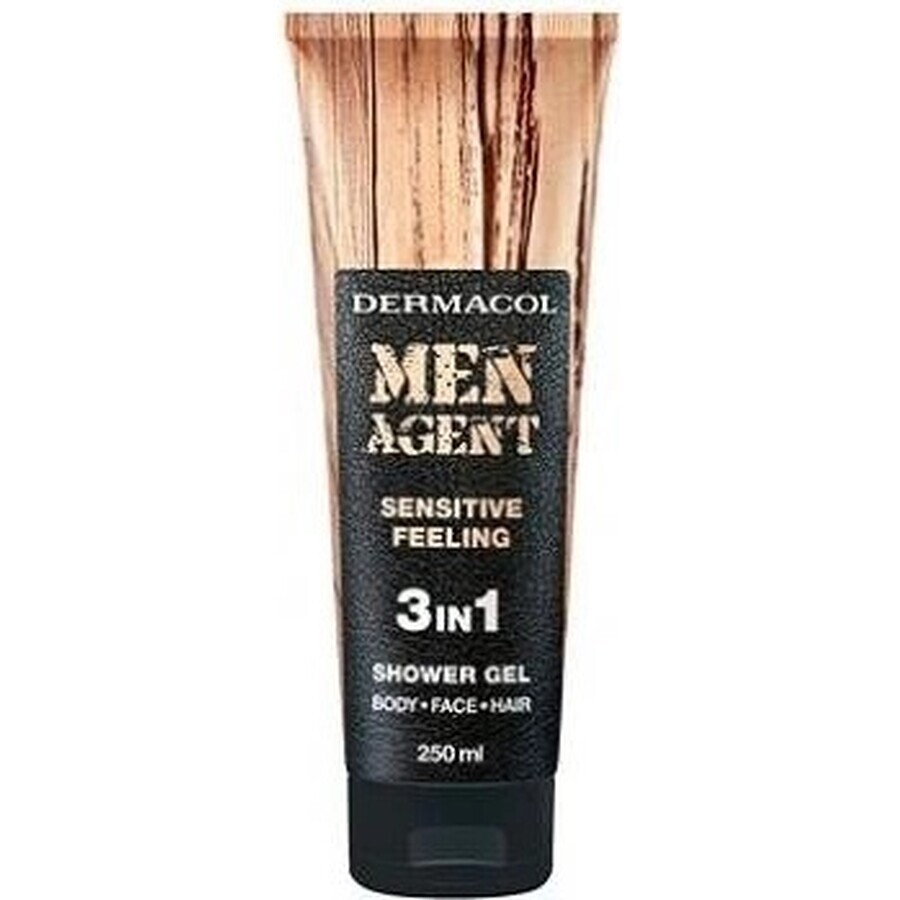 Men Agent SG 3in1 Sensitive feeling 1×250 ml, gel de duș pentru bărbați