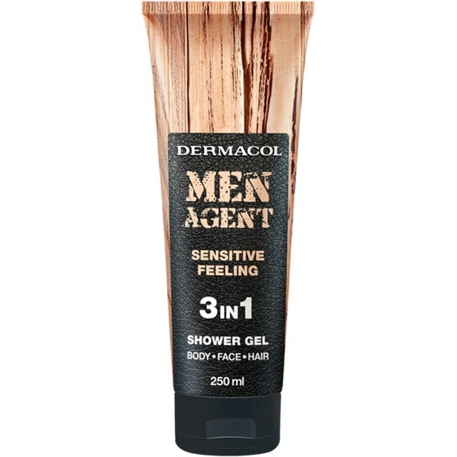 Men Agent SG 3in1 Sensitive feeling 1×250 ml, gel de duș pentru bărbați