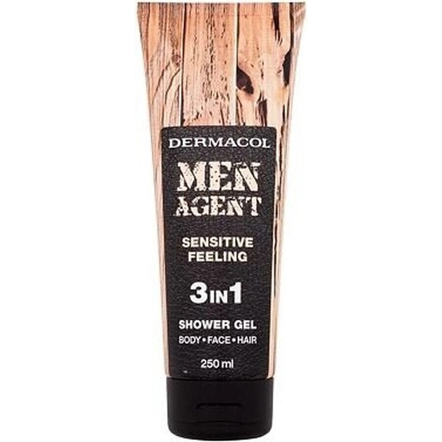 Men Agent SG 3in1 Sensitive feeling 1×250 ml, gel de duș pentru bărbați