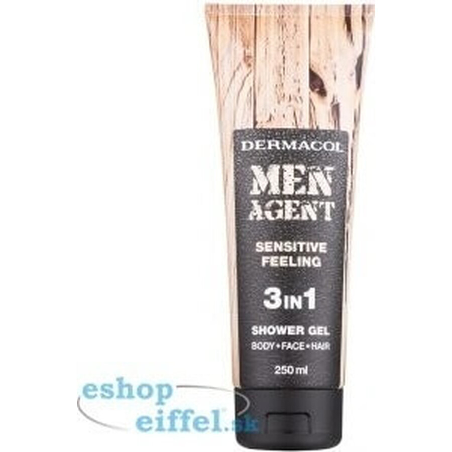 Men Agent SG 3in1 Sensitive feeling 1×250 ml, gel de duș pentru bărbați