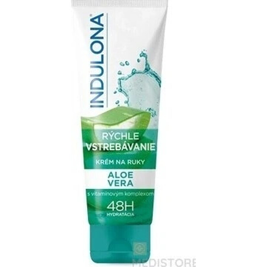 INDULONA Cremă de mâini cu absorbție rapidă cu Aloe vera, 1x50 ml