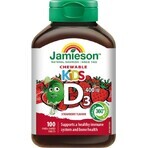 JAMIESON VITAMIN D3 KIDS 400 IU Strawberry 1×100 tbl, VITAMIN D3 für Kinder