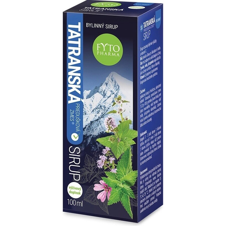 Sirop de mélange bronchique FYTO Tatra 1×100 ml, sirop