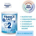 France Lait 2 formulă de continuare de la 6-12 luni 1×400 g, formulă de lapte, de la 6 luni