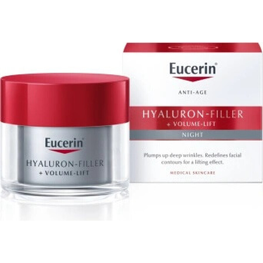 Eucerin HYALURON-FILLER+Volume-Lift Nachtcrème 1×50 ml, Anti-Ageing