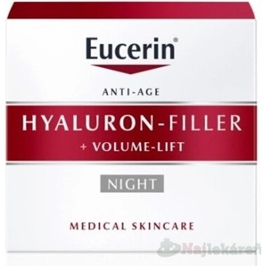 Eucerin HYALURON-FILLER+Volume-Lift Nachtcrème 1×50 ml, Anti-Ageing