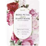 Petitfee & Koelf Masque pour les mains en satin avec pétales de rose 16 g / 2 pcs 1×16 g / 2 pcs