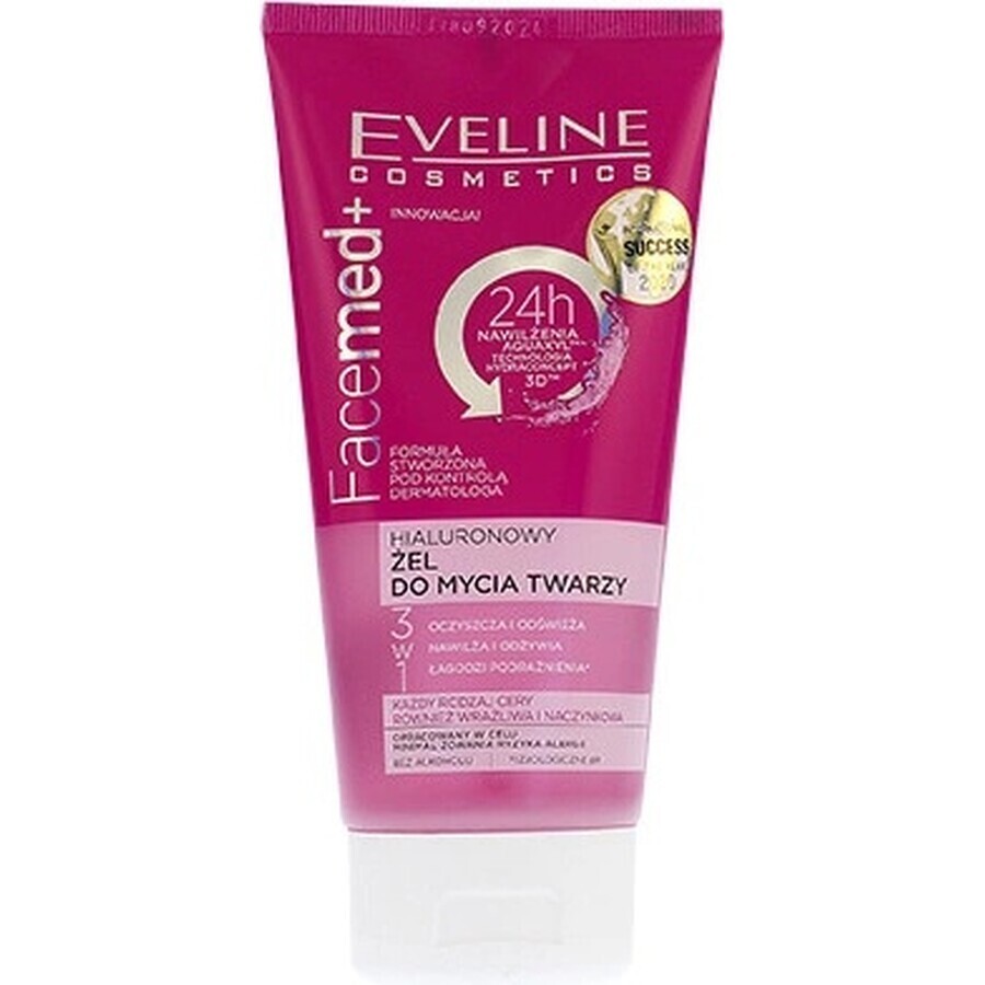 EVELINE FACEMED+ HYALURONIC FACE WASH GEL 1×150 ml, reinigingsgel