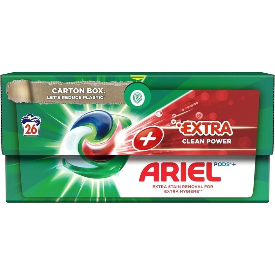 Ariel All-in-1 PODS All-in-1 PODS Extra Clean, Wash Gel Capsules, 26 wash 1×26 pcs, Wash Gel Capsules