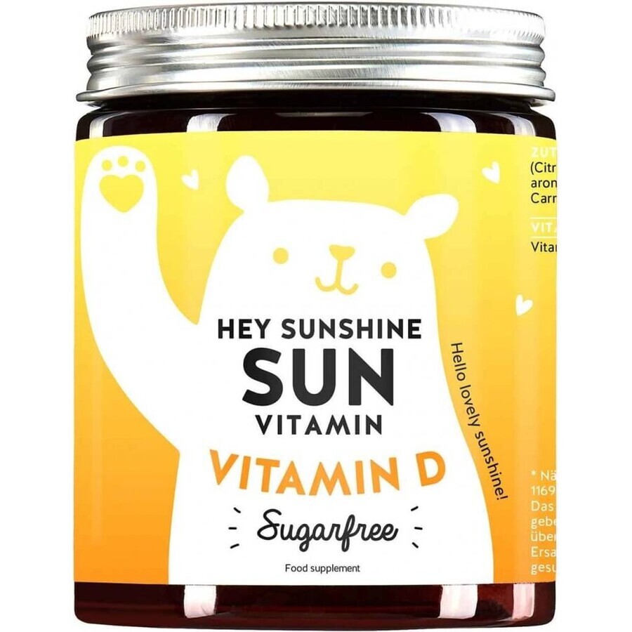 Bears with benefits Hey Sunshine complex with vitamin D3 sugar free 1×60 pcs, vitamin D3