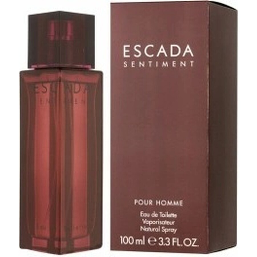 Escada Sentiment Pour Homme Edt 100ml 1×100 ml, Eau de toilette