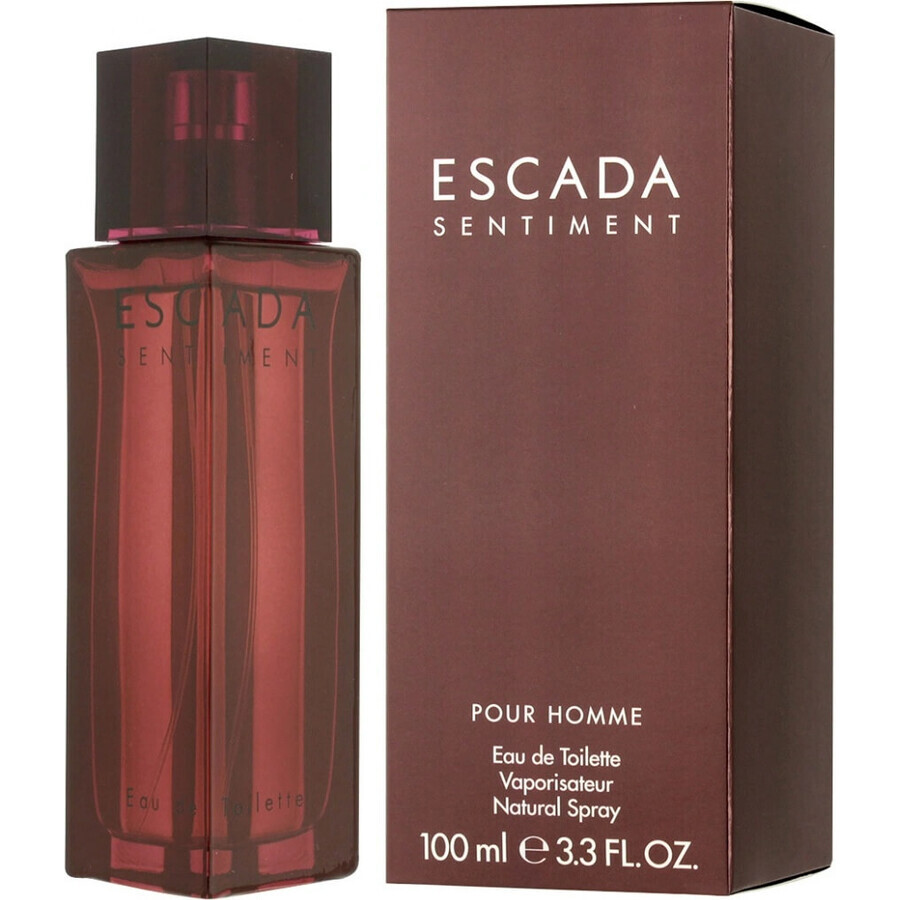 Escada Sentiment Pour Homme Edt 100ml 1×100 ml, Eau de toilette