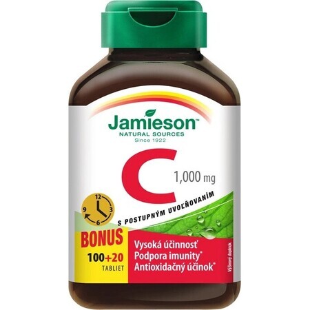 JAMIESON VITAMIN C 1000 mg 1×120 tbl, Nahrungsergänzungsmittel