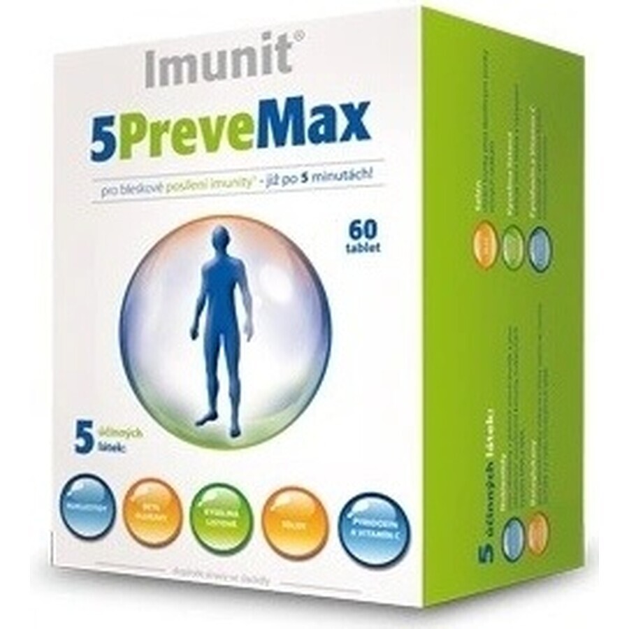 Imunit 5PreveMax 1×80 tbl, (met nucleotiden en bètaglucaan)