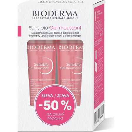 BIODERMA Sensibio Gel 200ml 1+1 Festival 2×200ml, gel nettoyant