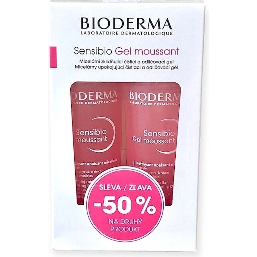 BIODERMA Sensibio Gel 200ml 1+1 Festival 2×200ml, gel nettoyant