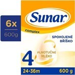 Sunar Complex 4 6×600 g, leche infantil, a partir de 24 meses