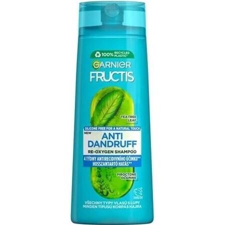 Garnier Fructis Antidandruff Shampooing nettoyant pour tous les types de cheveux avec pellicules 1×250 ml, shampooing