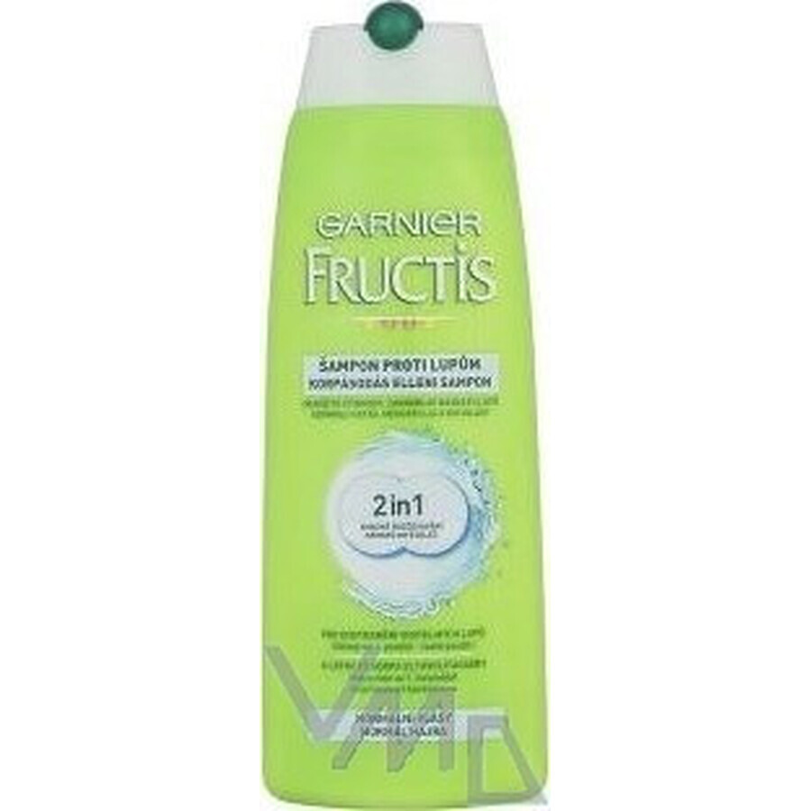 Garnier Fructis Antidandruff Shampooing nettoyant pour tous les types de cheveux avec pellicules 1×250 ml, shampooing