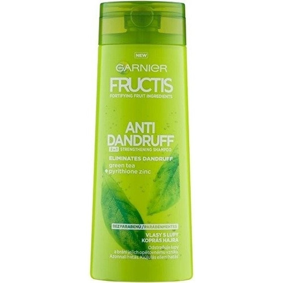 Garnier Fructis Antidandruff Shampooing nettoyant pour tous les types de cheveux avec pellicules 1×250 ml, shampooing