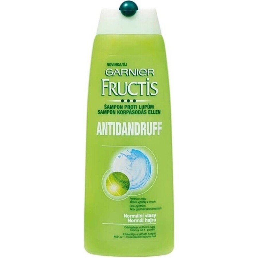 Garnier Fructis Antidandruff Shampooing nettoyant pour tous les types de cheveux avec pellicules 1×250 ml, shampooing