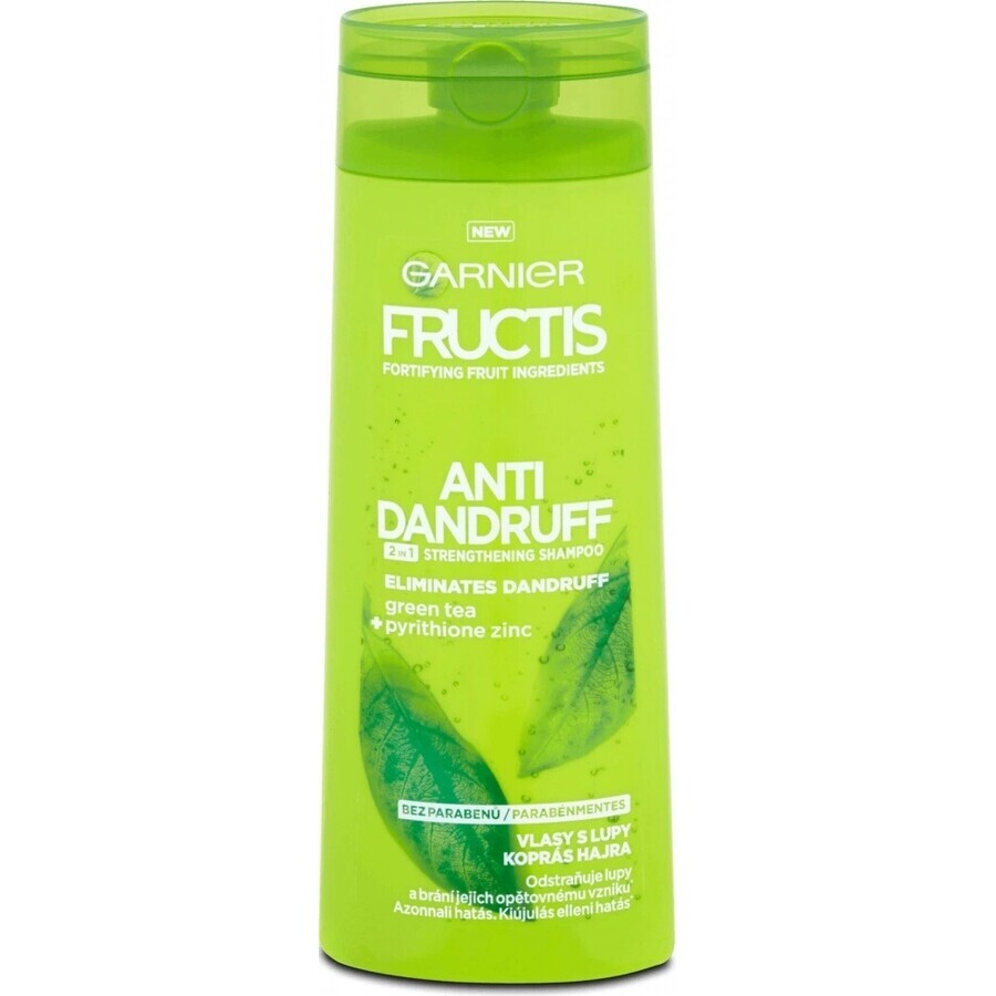 Garnier Fructis Antidandruff Shampooing nettoyant pour tous les types de cheveux avec pellicules 1×250 ml, shampooing