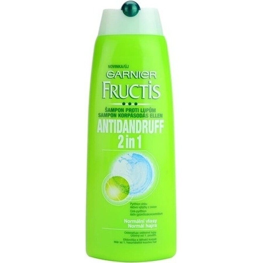 Garnier Fructis Antidandruff Shampooing nettoyant pour tous les types de cheveux avec pellicules 1×250 ml, shampooing