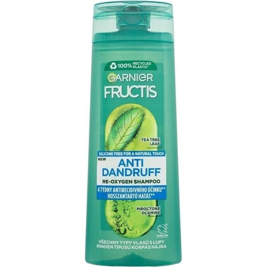 Garnier Fructis Antidandruff Shampooing nettoyant pour tous les types de cheveux avec pellicules 1×250 ml, shampooing