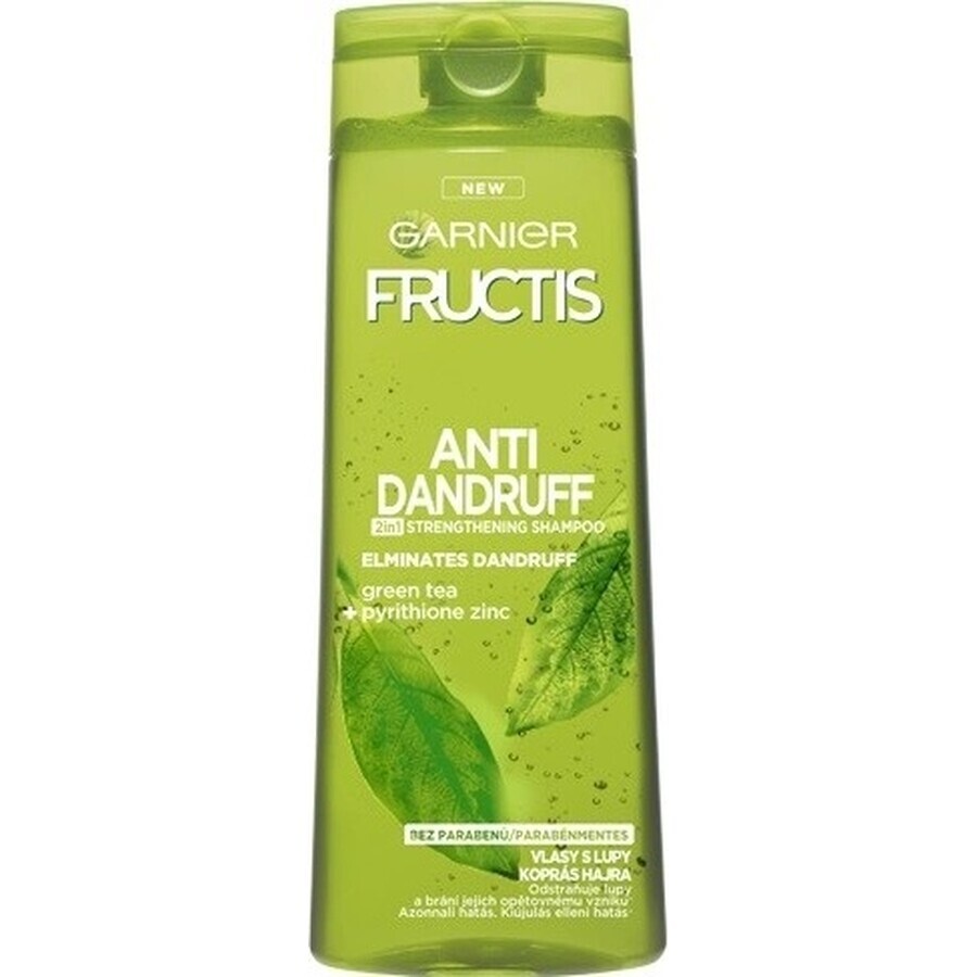 Garnier Fructis Antidandruff Shampooing nettoyant pour tous les types de cheveux avec pellicules 1×250 ml, shampooing