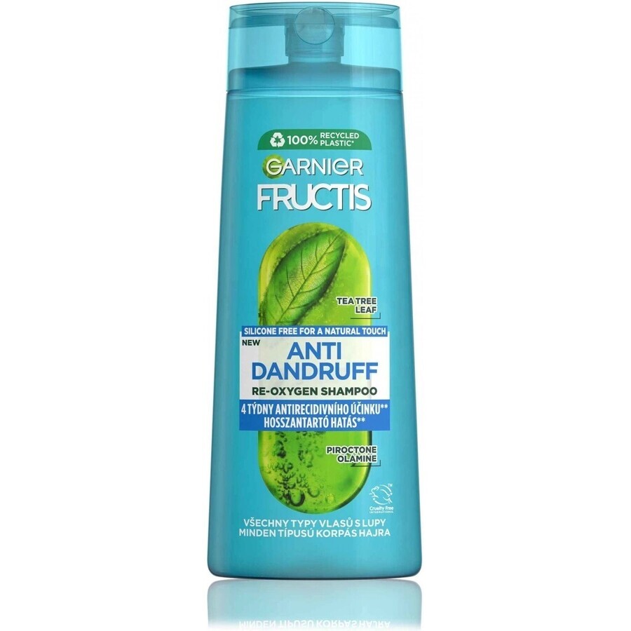 Garnier Fructis Antidandruff Shampooing nettoyant pour tous les types de cheveux avec pellicules 1×250 ml, shampooing