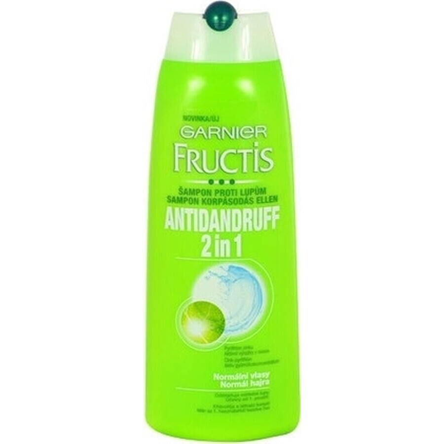 Garnier Fructis Antidandruff Shampooing nettoyant pour tous les types de cheveux avec pellicules 1×250 ml, shampooing