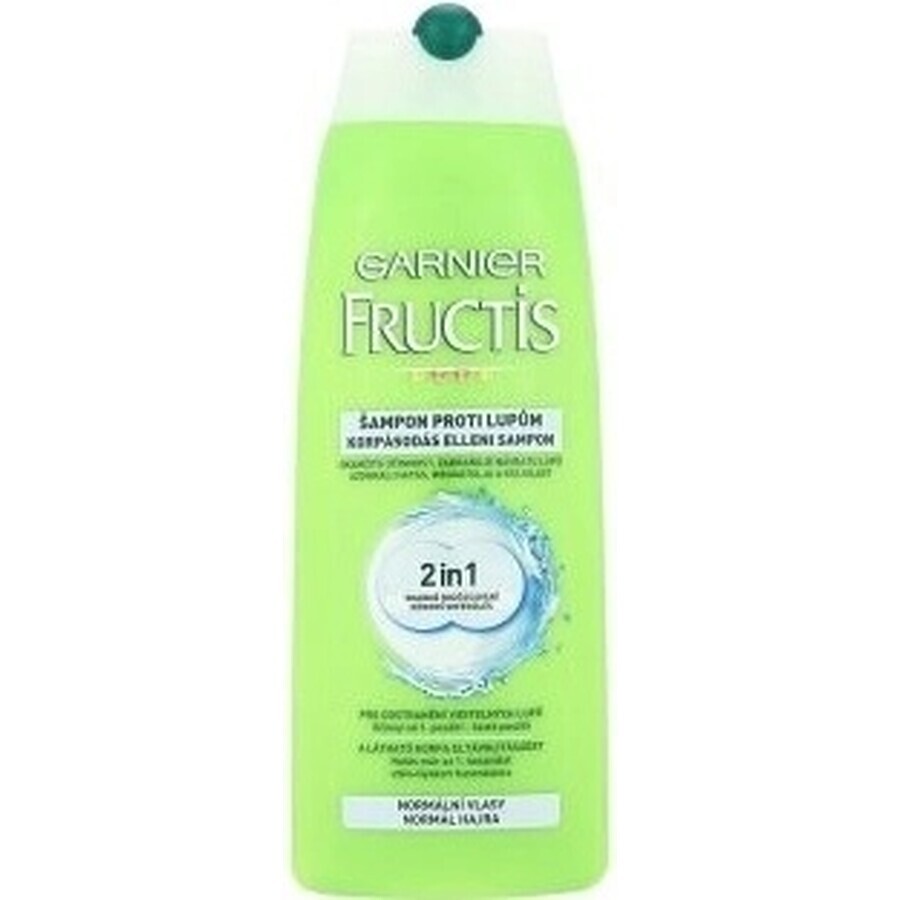 Garnier Fructis Antidandruff Shampooing nettoyant pour tous les types de cheveux avec pellicules 1×250 ml, shampooing