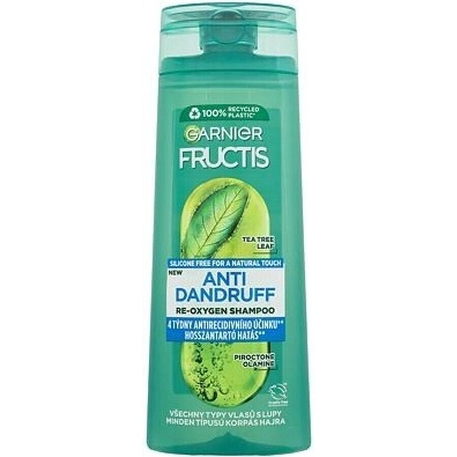 Garnier Fructis Antidandruff Shampooing nettoyant pour tous les types de cheveux avec pellicules 1×250 ml, shampooing