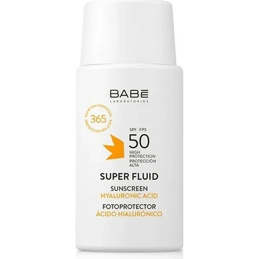 BABÉ SUPER FLUIDE OIL FREE SPF50 1x50ml, fluide matifiant avec SPF