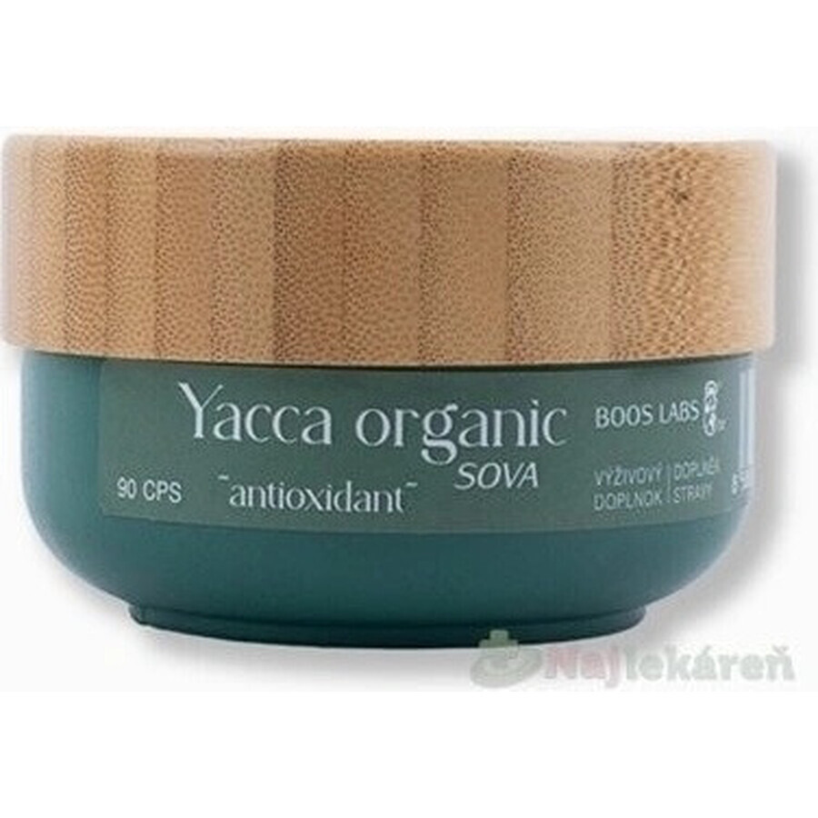 Yacca organic SOVA antioxidant 1×90cps, supliment alimentar