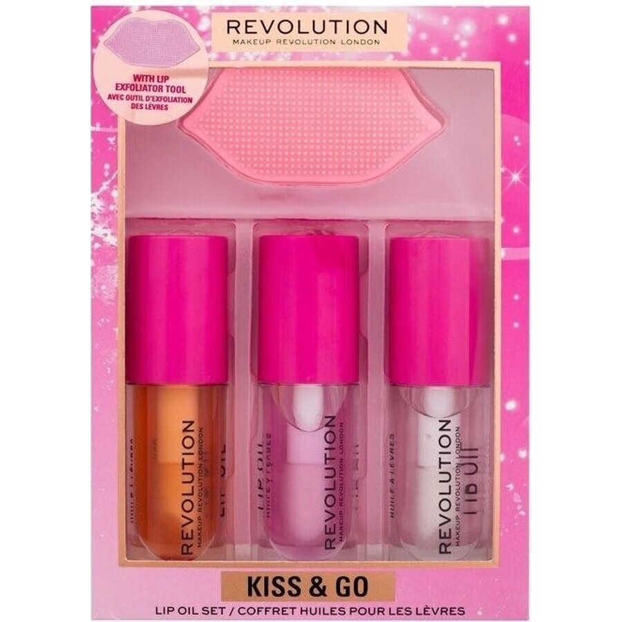 Revolution, Kiss & Go Glaze Lip Care Gift Set 1×1 set, gift set