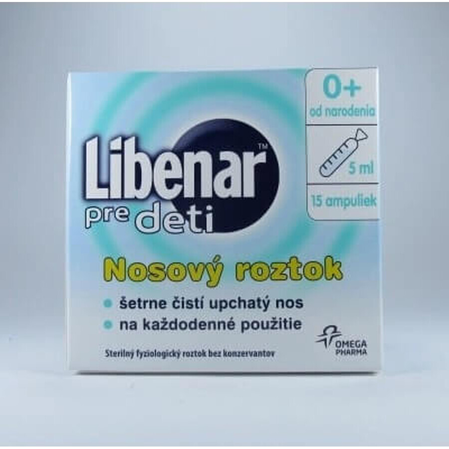 Libenar Solución salina multifuncional 15×5 ml, solución isotónica