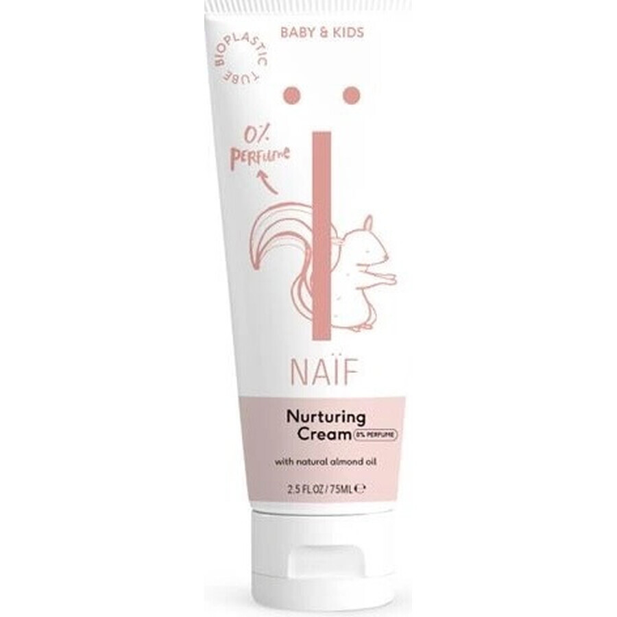 NAÏF Crème nourrissante pour bébés et enfants sans parfum 1×75 ml, Crème nourrissante pour bébés et enfants