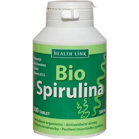 Health Link ORGANIC SPIRULINA 1×300 tbl, spiruline