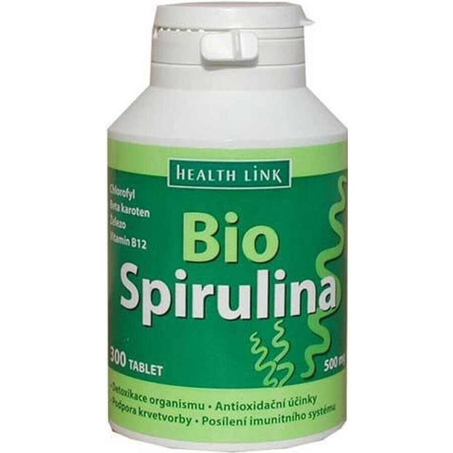 Health Link ORGANIC SPIRULINA 1×300 tbl, spiruline