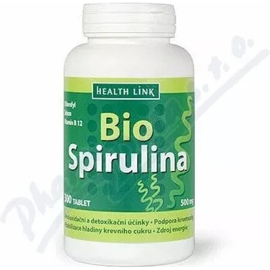 Health Link ORGANIC SPIRULINA 1×300 tbl, spiruline