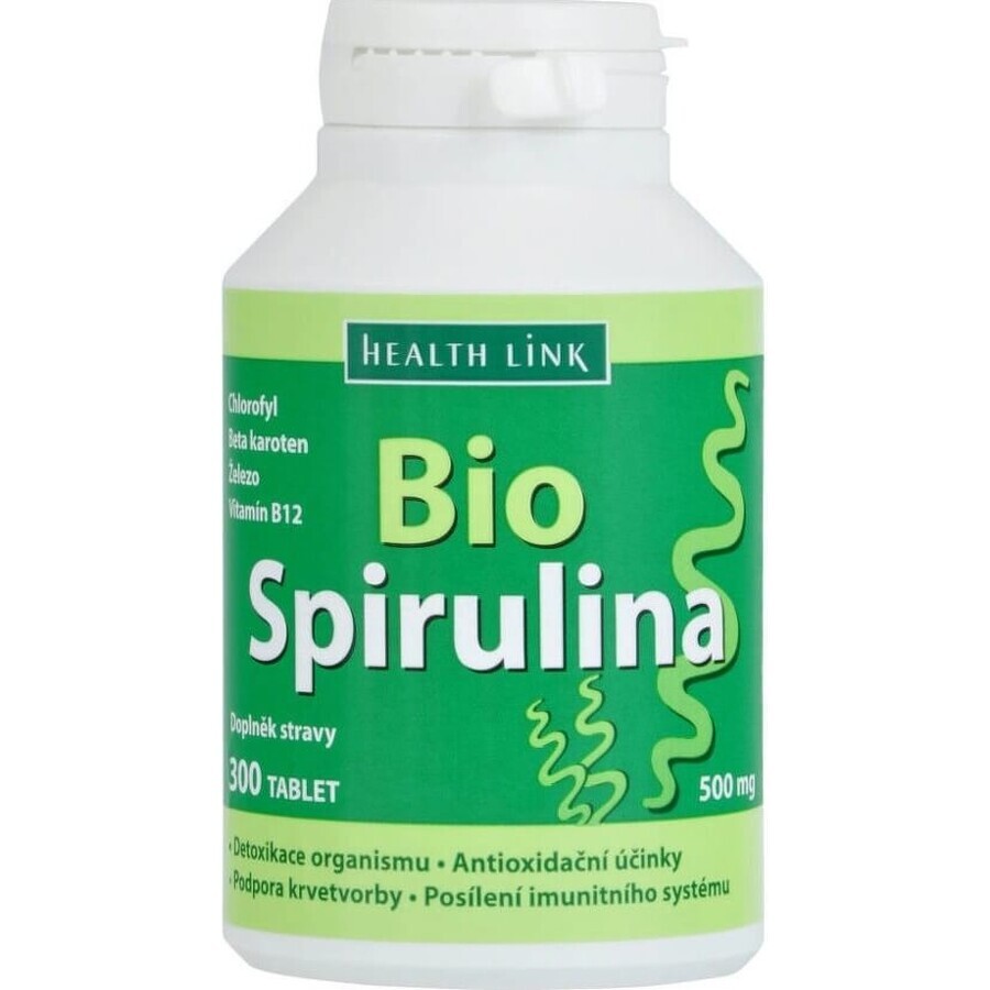 Health Link ORGANIC SPIRULINA 1×300 tbl, spiruline